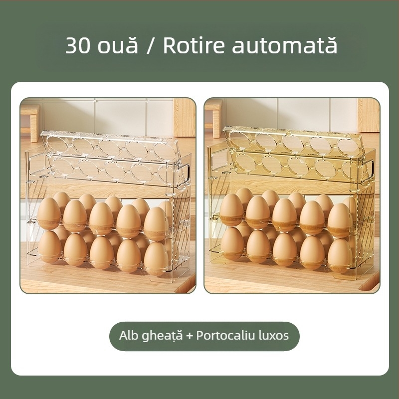 Cutie pentru ouă pentru ușa laterală a frigiderului, stil Nordic, Material: Metal, Formă: Altă