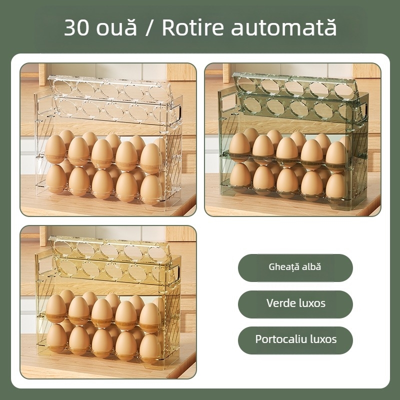 Cutie pentru ouă pentru ușa laterală a frigiderului, stil Nordic, Material: Metal, Formă: Altă