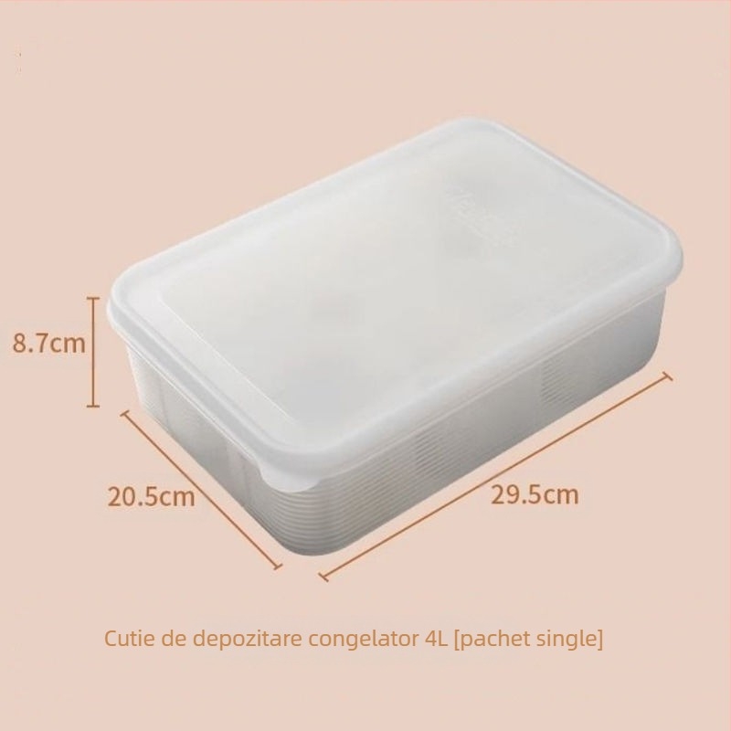 Cutie porționată pentru supe congelate, recipient divizat pentru congelator și frigider, cutie alimentară din PP pentru pregătire de mese