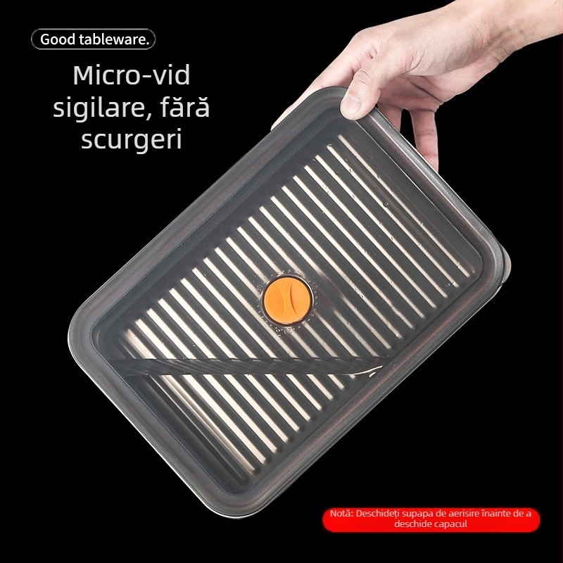 Cutie de prânz din oțel inoxidabil, pătrată, cu capac, tavă de depozitare în frigider, potrivită pentru pregătirea mâncărurilor fierbinți, pentru exterior
