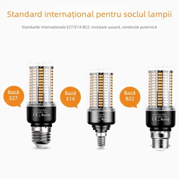 Lampă LED tip porumb, model 5736 cu 189 LED-uri, tensiune 85-265V, fascicul de 360°, IP20