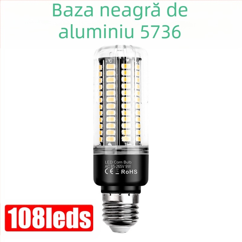 Lampă LED tip porumb, model 5736 cu 189 LED-uri, tensiune 85-265V, fascicul de 360°, IP20