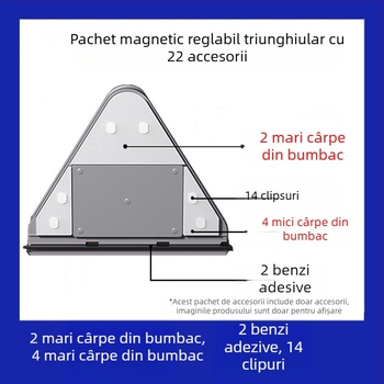 Accesorii pentru curățarea geamurilor, componente din plastic, Big Brother, pachet de 24 bucăți, pentru uz casnic