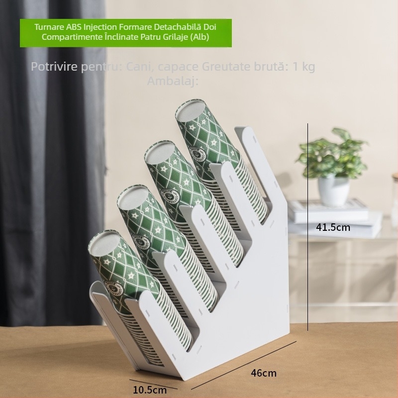 Locomotive ABS suport pentru pahare — detașabil, fără găuri, stil modern simplu, 0,3 kg