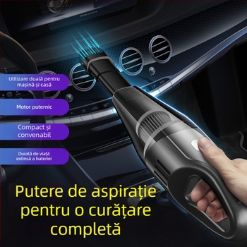 Aspirator portabil pentru mașină, fără fir, 65W, aspirație 3100 Pa, alimentare reîncărcabilă, tensiune ≤36V