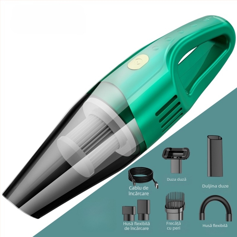 Aspirator portabil pentru mașină, fără fir, 65W, aspirație 3100 Pa, alimentare reîncărcabilă, tensiune ≤36V