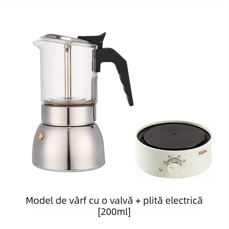 Moka italiană cu dublă valvă • Material PP • Funcție: Altele • Fără personalizare • Fără logo