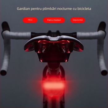 056 Lampa spate pentru bicicletă – lampă de semnalizare reîncărcabilă pentru biciclete de drum și MTB, ambalată în cutie, super luminoasă