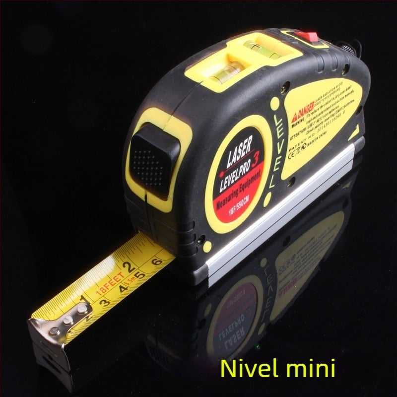 Nivel laser cu precizie infraroșu, aderență magnetică puternică, pentru uz casnic, riglă orizontală, nivel obișnuit