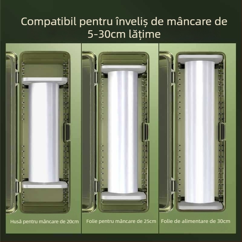 Tăietor pentru folie de plastic pentru uz casnic, rolă mare, bucătărie, alimentație de calitate, rezistent la temperaturi ridicate, material PE, 1 bucată