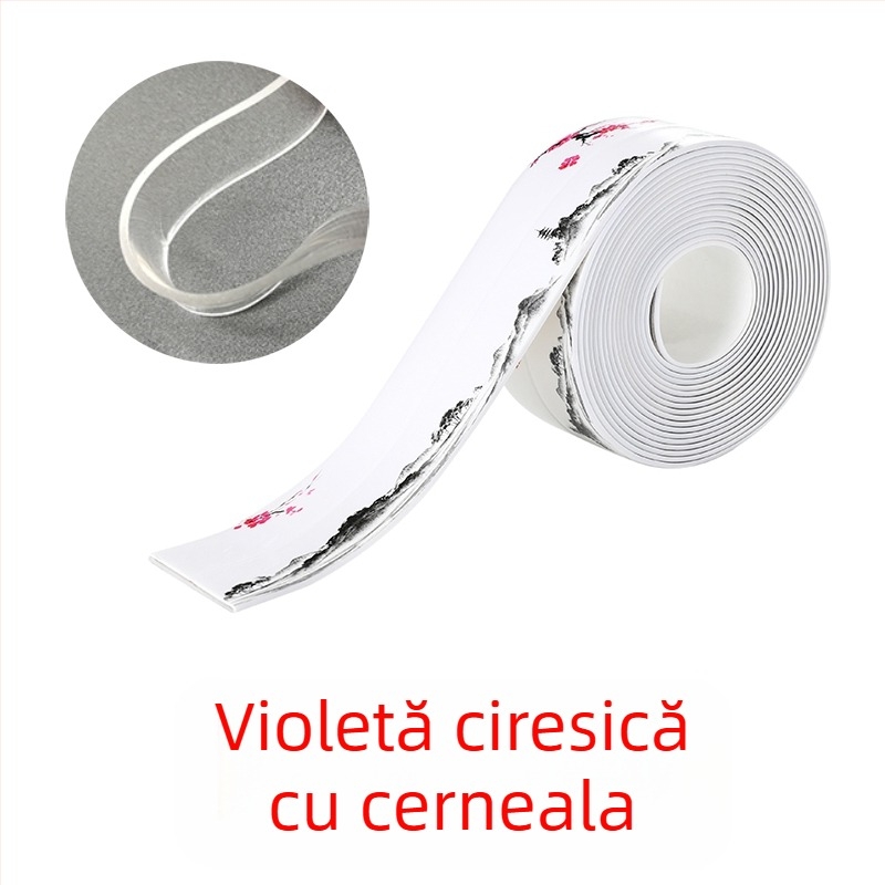 Bandă de etanșare pentru spațiile dintre chiuvetă și bucătărie, anti-mucegai, impermeabilă, rezistentă la umezeală, umple goluri