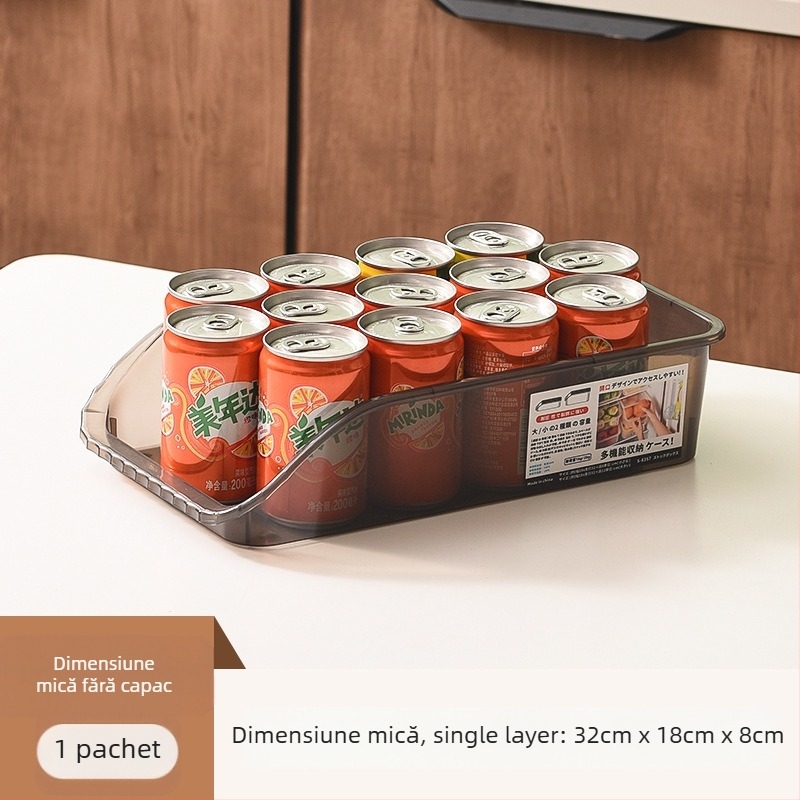 Cutie de depozitare pentru frigider, plastic alimentar, păstrează prospețimea, sigilează, design modern minimalist