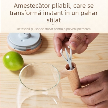 Cană de amestecare — Material: Gao Peng silicon glass; Formă: Rotund; Funcție: Rezistență la temperaturi înalte; Structură: Un singur strat; Greutate: 270 g