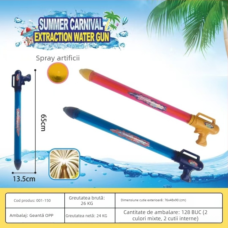 Pistol de apă – jucărie pentru lupte cu apa, design cu presiune înaltă, mecanism de tras, din plastic, certificare 3C: 2022182202029400, potrivit pentru 7–14 ani