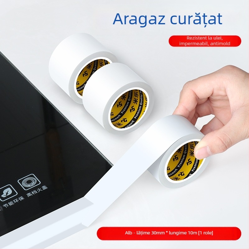 Bandă de etanșare pentru bucătărie și baie — impermeabilă, antimildew, rezistentă la ulei, etanșare pe margini, protecție împotriva umezelii; Material: Metal; Import: Nu; Origine: Altceva; Ambalare: Altceva