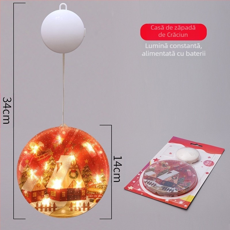 Om de zăpadă LED luminos - bandă de iluminare pentru decor interior de Crăciun