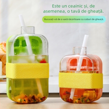 Formă pentru cuburi de gheață cu capac, din PP, material alimentar, eliberare ușoară din matriță, personalizabilă, pentru uz casnic