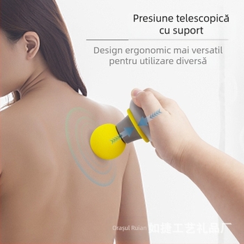 Mini masaj pentru relaxare musculară – alimentare USB, model RJ-R088, o singură cap de masaj, pentru gât, spate, șolduri, picioare și tălpi, tehnici de lovire și tapare