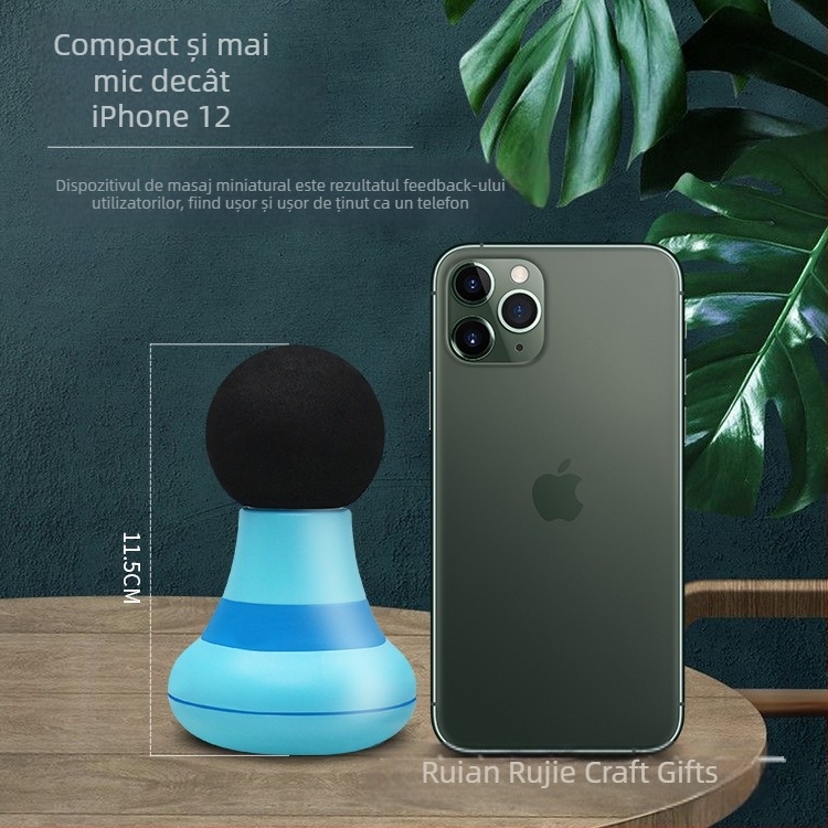 Mini masaj pentru relaxare musculară – alimentare USB, model RJ-R088, o singură cap de masaj, pentru gât, spate, șolduri, picioare și tălpi, tehnici de lovire și tapare