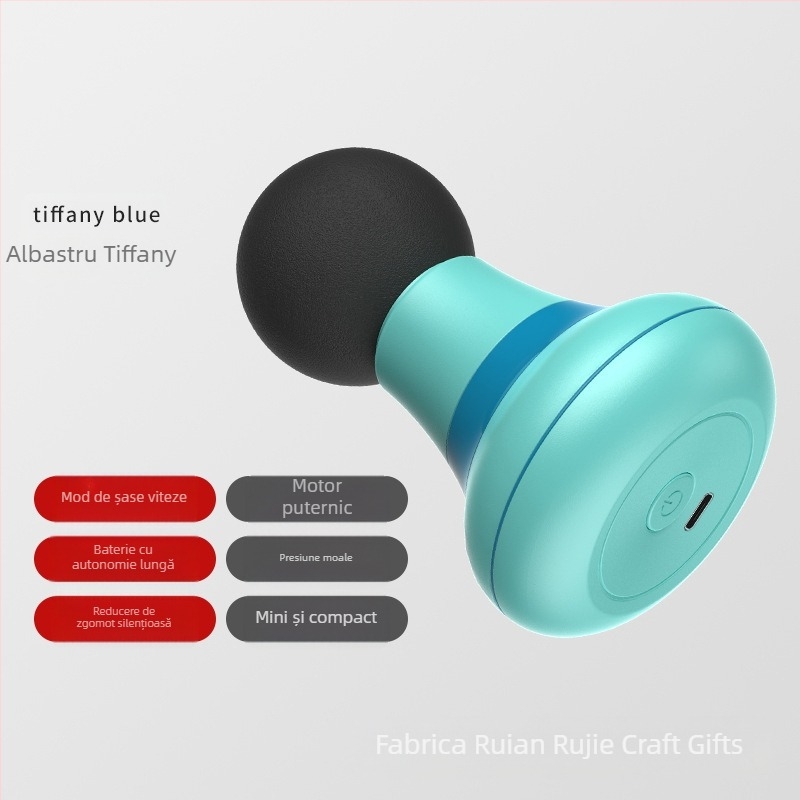 Mini masaj pentru relaxare musculară – alimentare USB, model RJ-R088, o singură cap de masaj, pentru gât, spate, șolduri, picioare și tălpi, tehnici de lovire și tapare