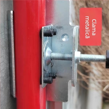 Accesoriu de nivel cu tijă telescopică – suport din fier, tavă pan/tilt din plastic, tijă reglabilă, funcționare pe bază de laser