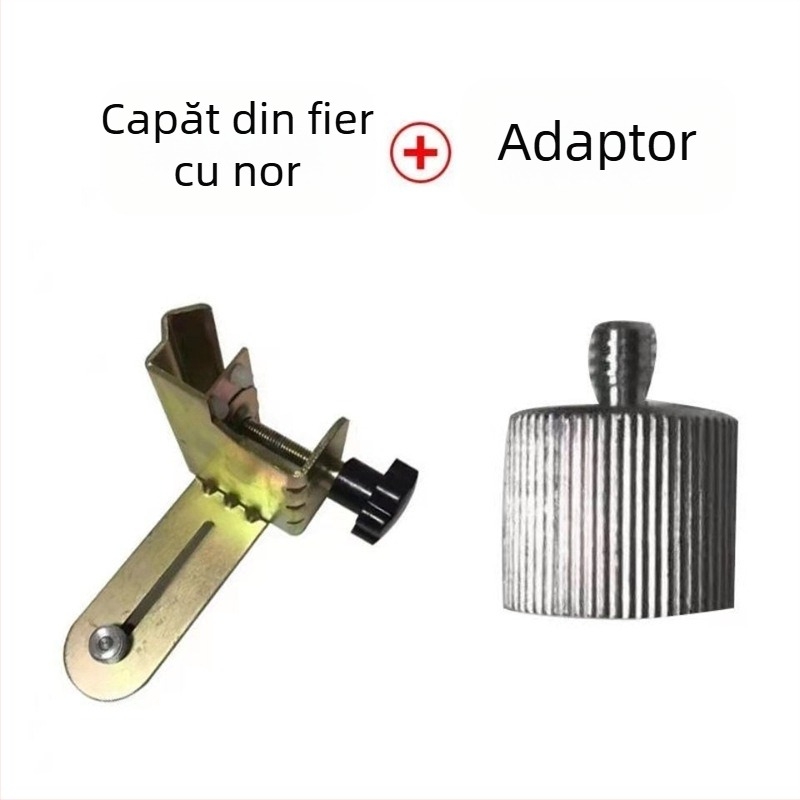 Accesoriu de nivel cu tijă telescopică – suport din fier, tavă pan/tilt din plastic, tijă reglabilă, funcționare pe bază de laser