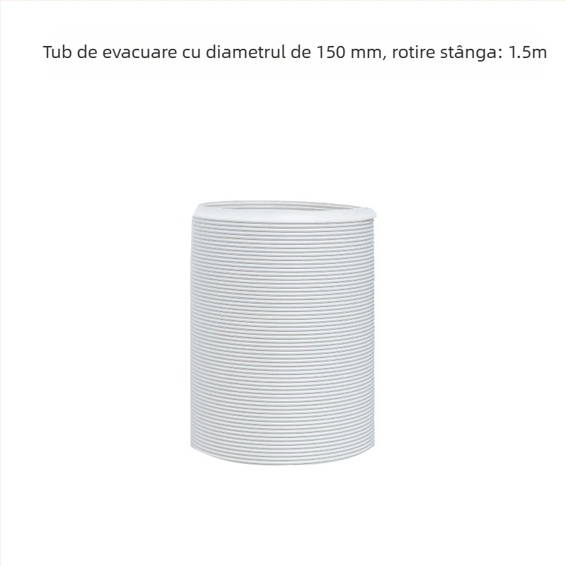 Conductă telescopică de evacuare pentru aparatele mobile de aer condiționat – țeavă îngroșată cu armă din sârmă de oțel și membrană flexibilă