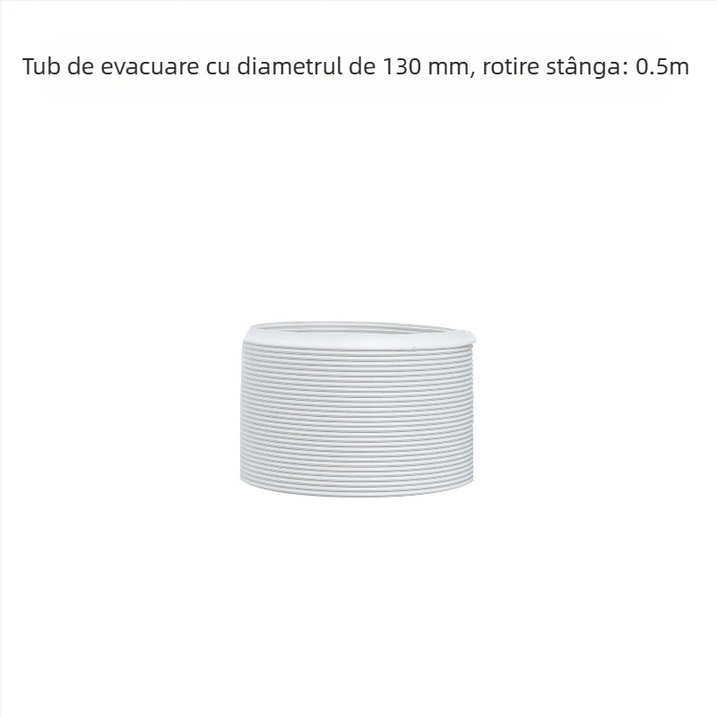Conductă telescopică de evacuare pentru aparatele mobile de aer condiționat – țeavă îngroșată cu armă din sârmă de oțel și membrană flexibilă