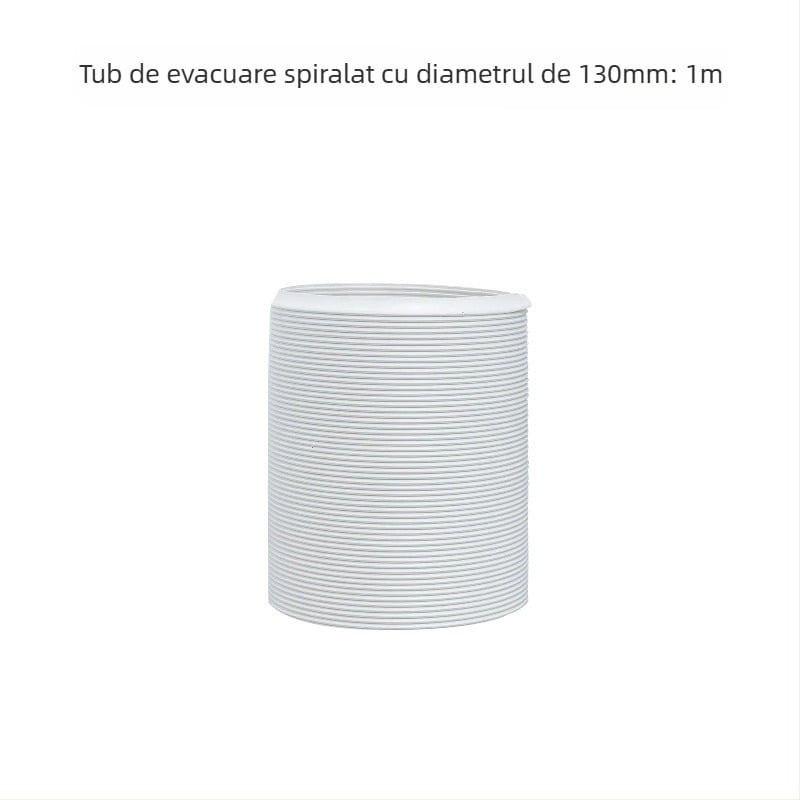 Conductă telescopică de evacuare pentru aparatele mobile de aer condiționat – țeavă îngroșată cu armă din sârmă de oțel și membrană flexibilă