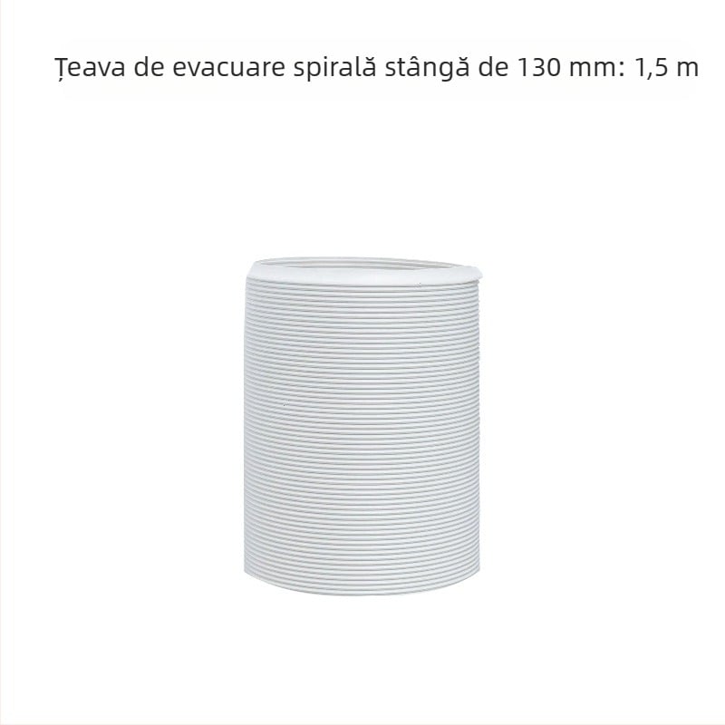 Conductă telescopică de evacuare pentru aparatele mobile de aer condiționat – țeavă îngroșată cu armă din sârmă de oțel și membrană flexibilă