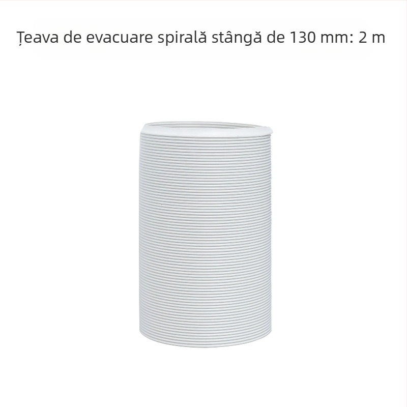 Conductă telescopică de evacuare pentru aparatele mobile de aer condiționat – țeavă îngroșată cu armă din sârmă de oțel și membrană flexibilă