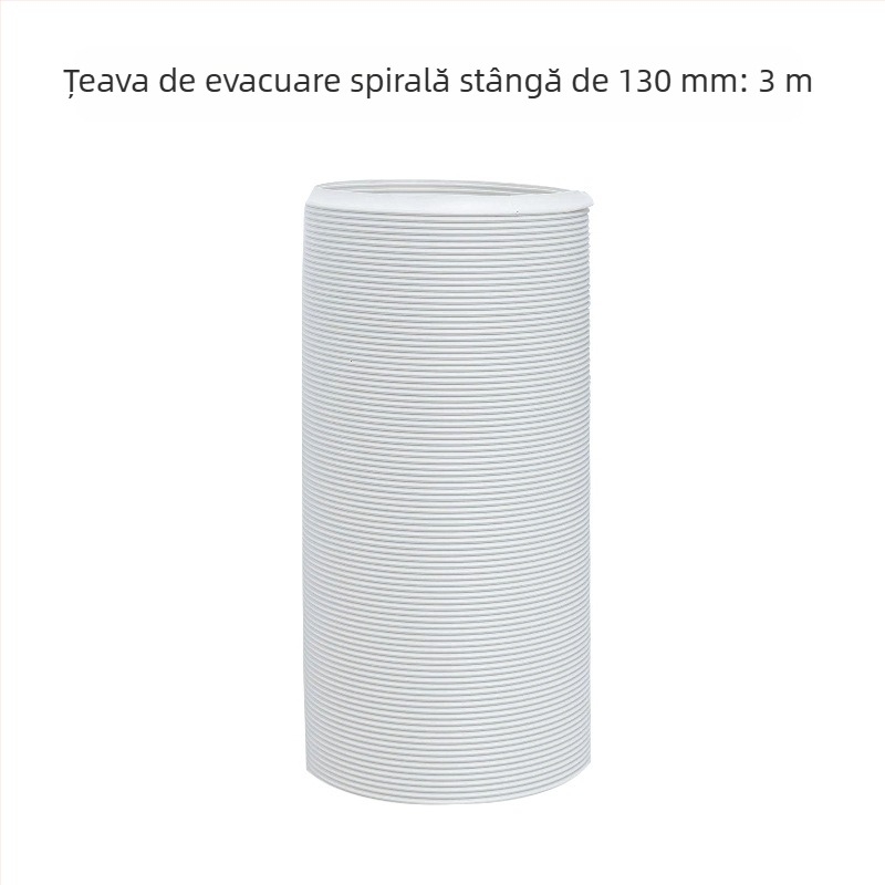 Conductă telescopică de evacuare pentru aparatele mobile de aer condiționat – țeavă îngroșată cu armă din sârmă de oțel și membrană flexibilă