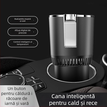 Cană auto duală – pentru băuturi calde și reci, 36W, model R-8022, ABS+aliaj de aluminiu, Cool Car Star
