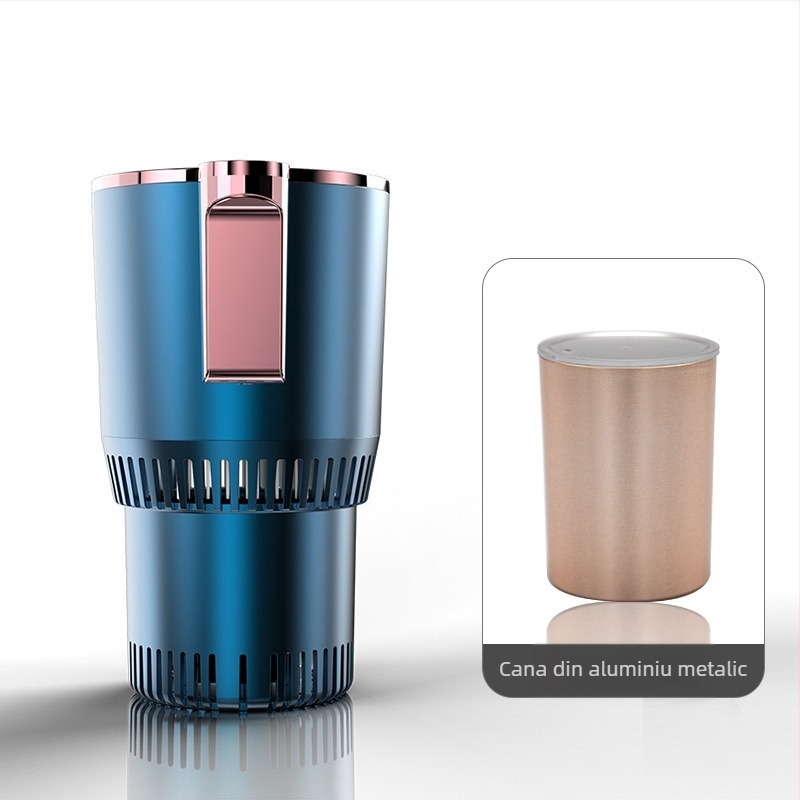 Cană auto duală – pentru băuturi calde și reci, 36W, model R-8022, ABS+aliaj de aluminiu, Cool Car Star