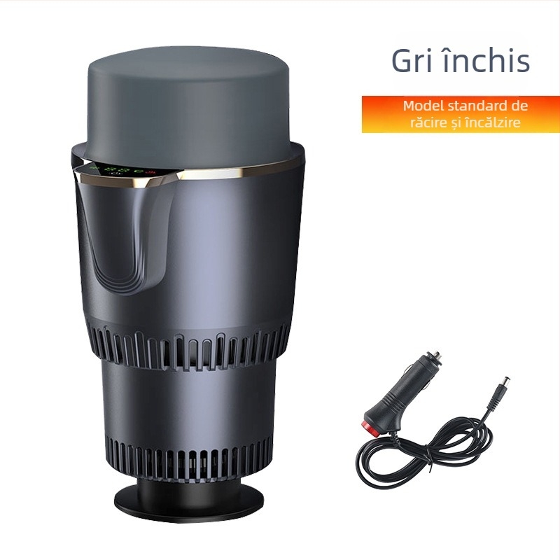 Cană auto duală – pentru băuturi calde și reci, 36W, model R-8022, ABS+aliaj de aluminiu, Cool Car Star