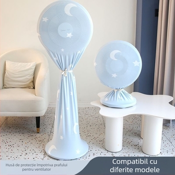 Husă de praf din bumbac pentru ventilator de podea și ventilator tip turn fără palete – stil minimalist, husă de depozitare pentru uz casnic