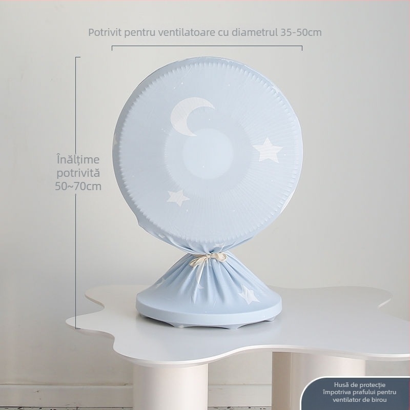 Husă de praf din bumbac pentru ventilator de podea și ventilator tip turn fără palete – stil minimalist, husă de depozitare pentru uz casnic