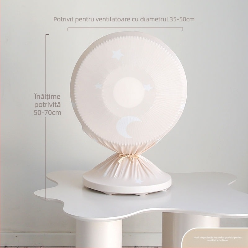 Husă de praf din bumbac pentru ventilator de podea și ventilator tip turn fără palete – stil minimalist, husă de depozitare pentru uz casnic