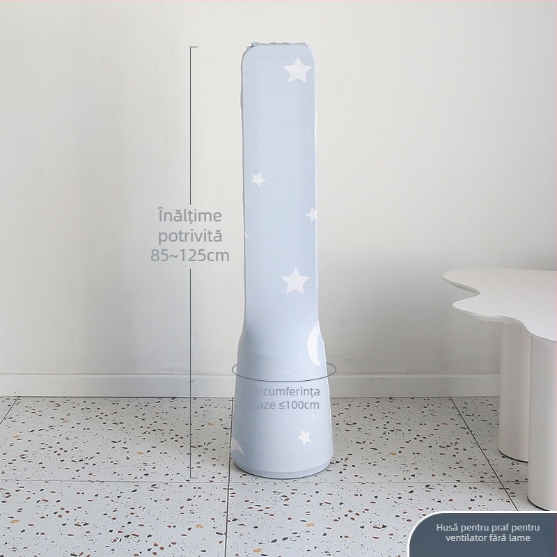 Husă de praf din bumbac pentru ventilator de podea și ventilator tip turn fără palete – stil minimalist, husă de depozitare pentru uz casnic