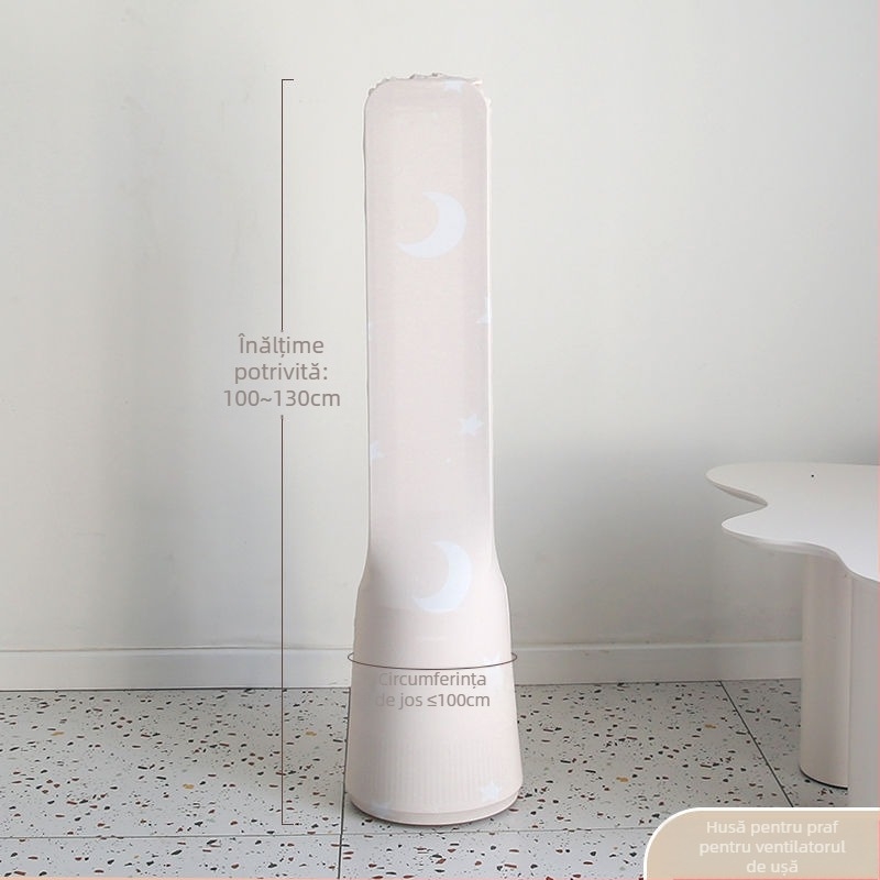 Husă de praf din bumbac pentru ventilator de podea și ventilator tip turn fără palete – stil minimalist, husă de depozitare pentru uz casnic