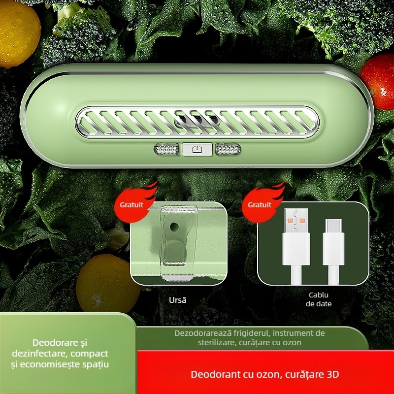 Purificator de aer cu deodorare și sterilizare, păstrează prospețimea și purifică aerul; zgomot sub 36 dB, debit de aer 50 m3/h, potrivit pentru încăperi până la 10 m², filtru compozit