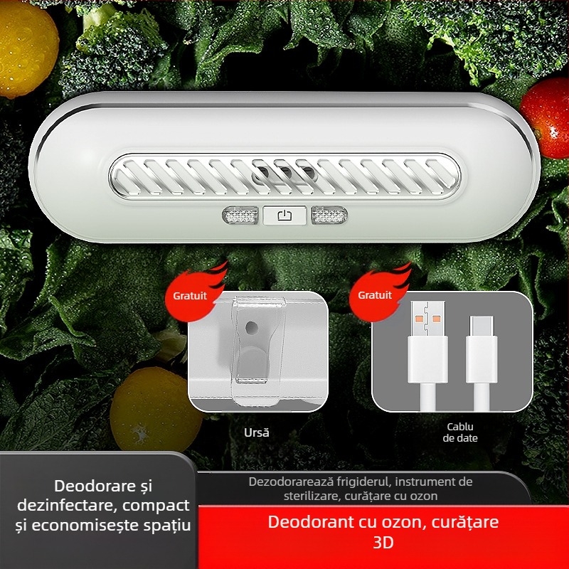 Purificator de aer cu deodorare și sterilizare, păstrează prospețimea și purifică aerul; zgomot sub 36 dB, debit de aer 50 m3/h, potrivit pentru încăperi până la 10 m², filtru compozit