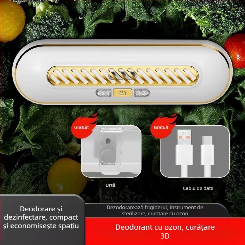 Purificator de aer cu deodorare și sterilizare, păstrează prospețimea și purifică aerul; zgomot sub 36 dB, debit de aer 50 m3/h, potrivit pentru încăperi până la 10 m², filtru compozit