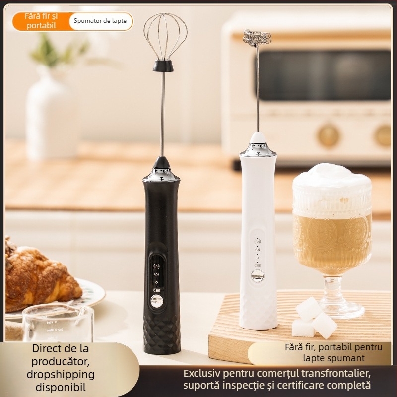 Aparat electric pentru spumare lapte, tel de ouă portabil, cu cap de amestecare, stil modern, origine Jieyang
