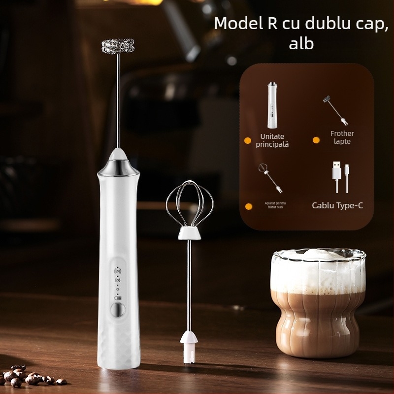 Aparat electric pentru spumare lapte, tel de ouă portabil, cu cap de amestecare, stil modern, origine Jieyang
