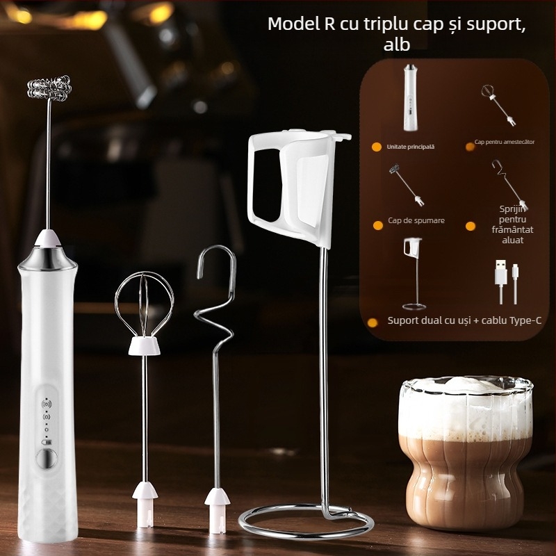 Aparat electric pentru spumare lapte, tel de ouă portabil, cu cap de amestecare, stil modern, origine Jieyang