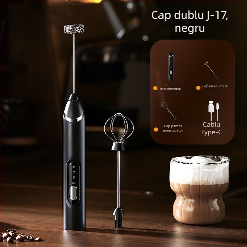 Aparat electric pentru spumare lapte, tel de ouă portabil, cu cap de amestecare, stil modern, origine Jieyang