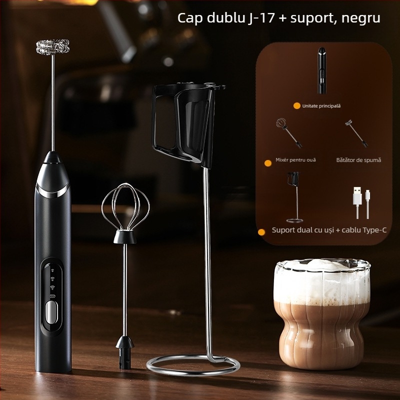 Aparat electric pentru spumare lapte, tel de ouă portabil, cu cap de amestecare, stil modern, origine Jieyang