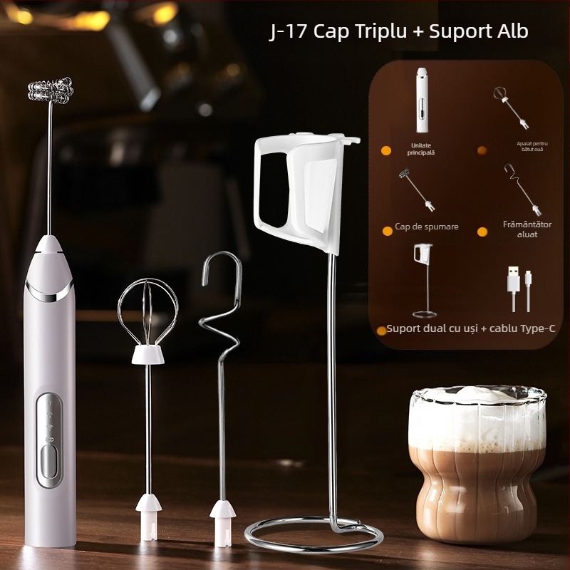 Aparat electric pentru spumare lapte, tel de ouă portabil, cu cap de amestecare, stil modern, origine Jieyang
