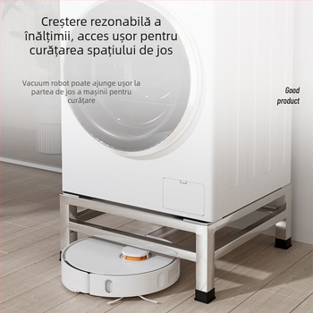 Bază pentru mașina de spălat, cu tambur ridicat, din oțel inoxidabil, model JX00039, bază cu un etaj, CE certificat